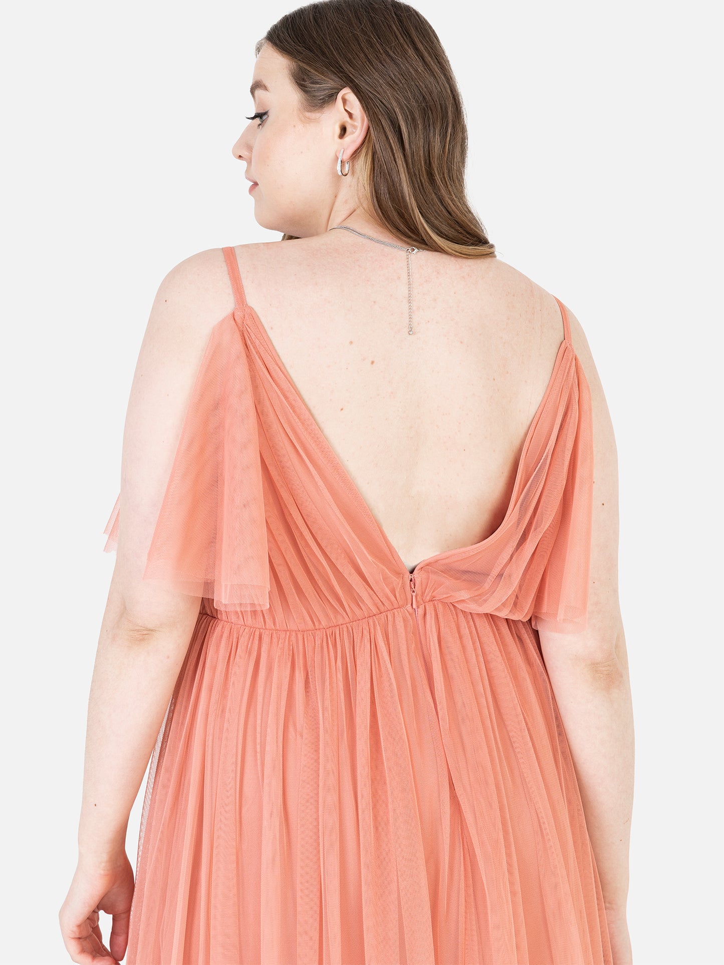 Anaya with Love Recycled Coral Cami Maxi Dress