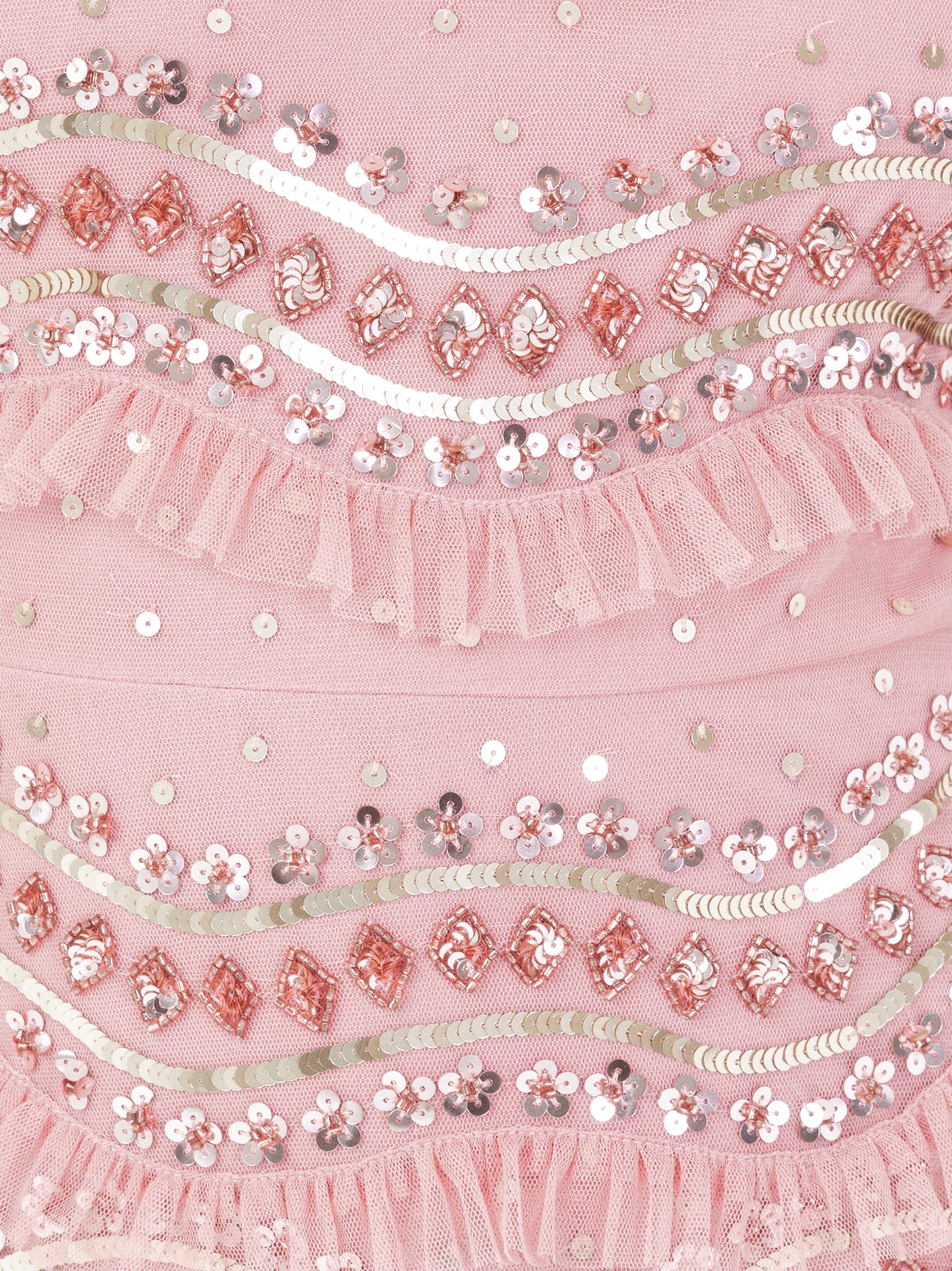 Maya Vintage Rose Embellished 3/4 Bell Sleeve Maxi Dress