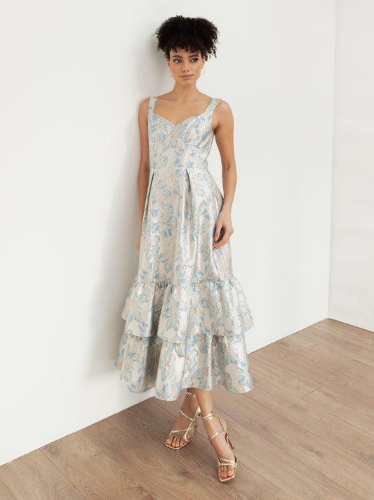 Maya Blue Floral Cami Midi Dress Maya Deluxe Maya Blue Floral Cami Midi Dress Maya Deluxe