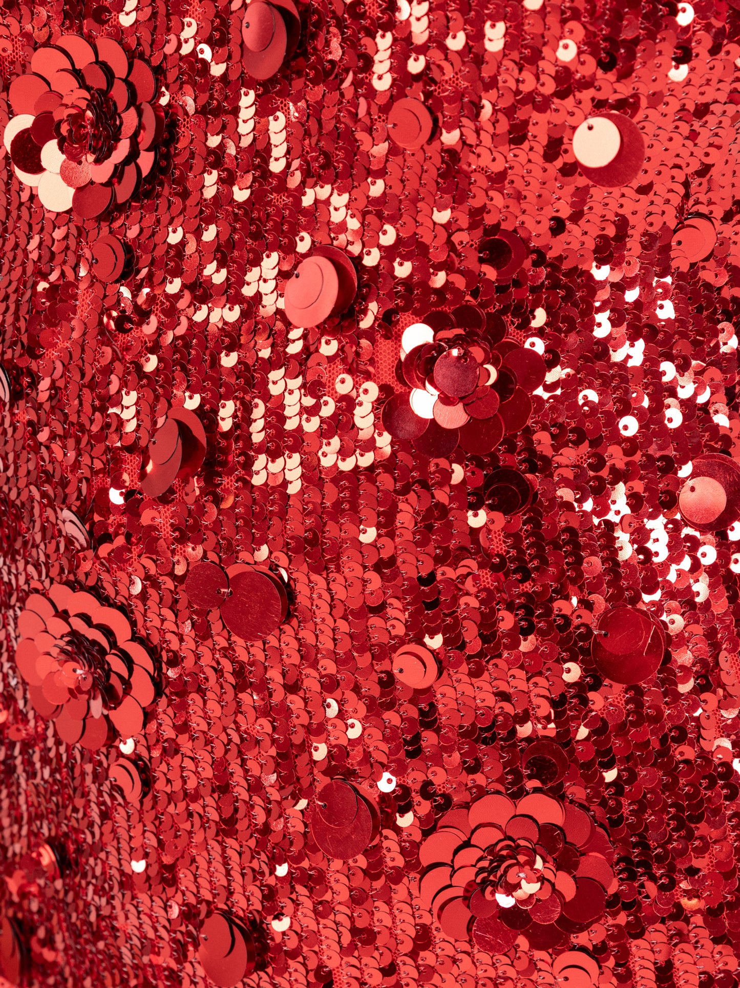 Maya Red Fully Embellished Halter Neck Midaxi Dress with Corsage