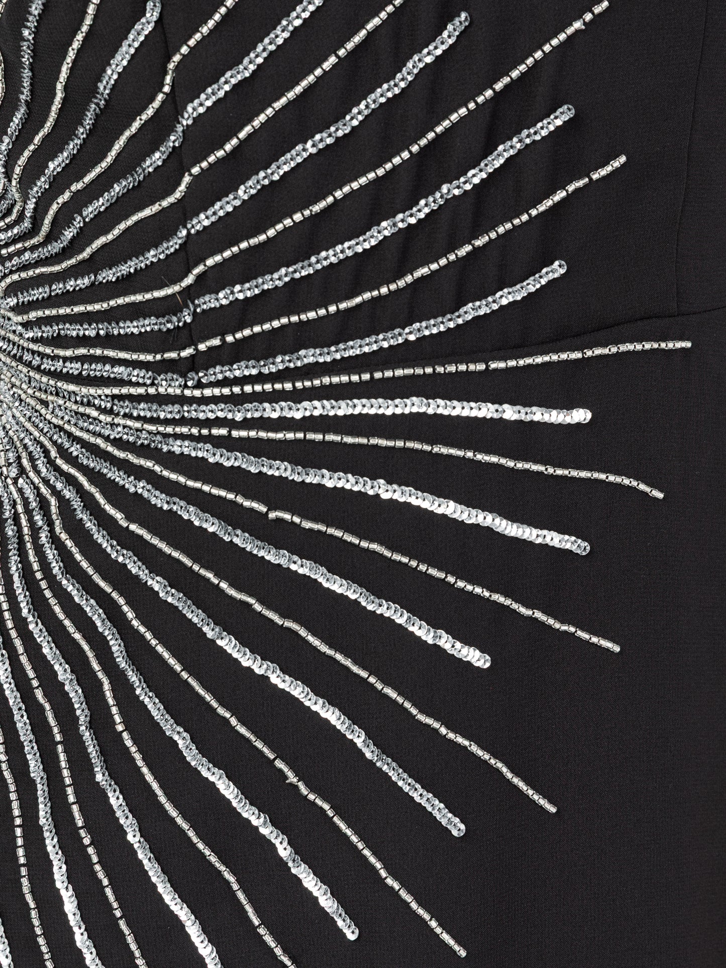 Maya Black One Shoulder Embellished Midaxi Dress