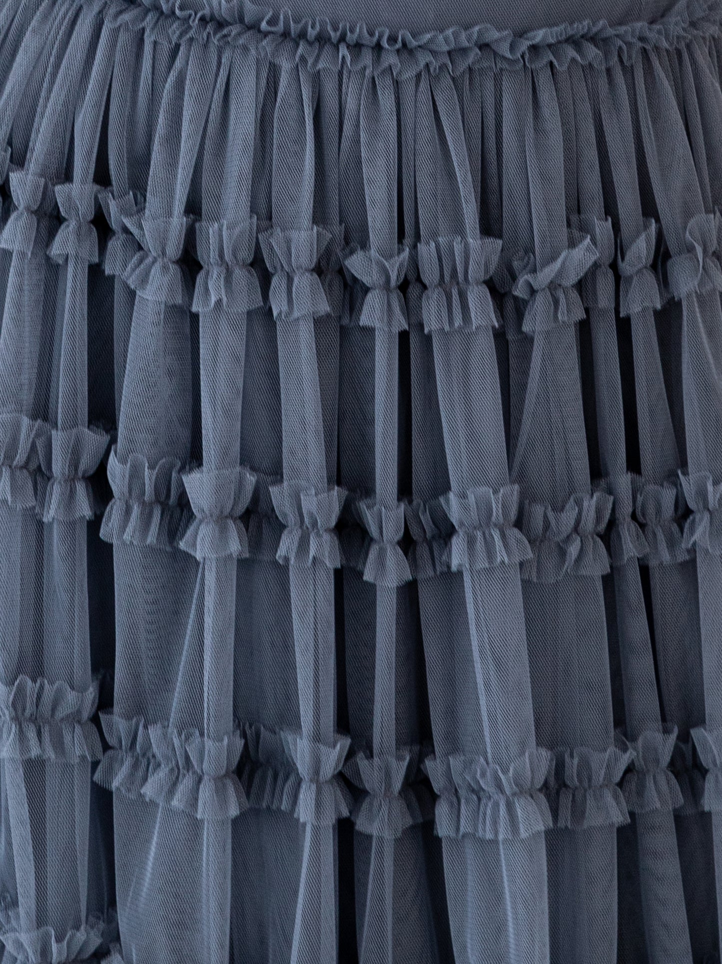 Anaya With Love Vintage Indigo Bandeau Ruffle Midi Dress