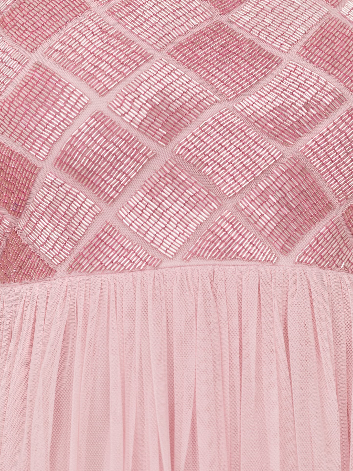 Maya Soft Pink Geometric Embellished Cami Maxi Dress