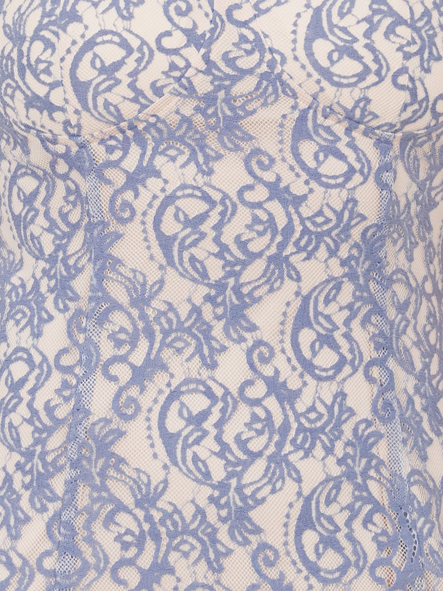 Maya Light Blue Sweetheart Neck Lace Midaxi Dress