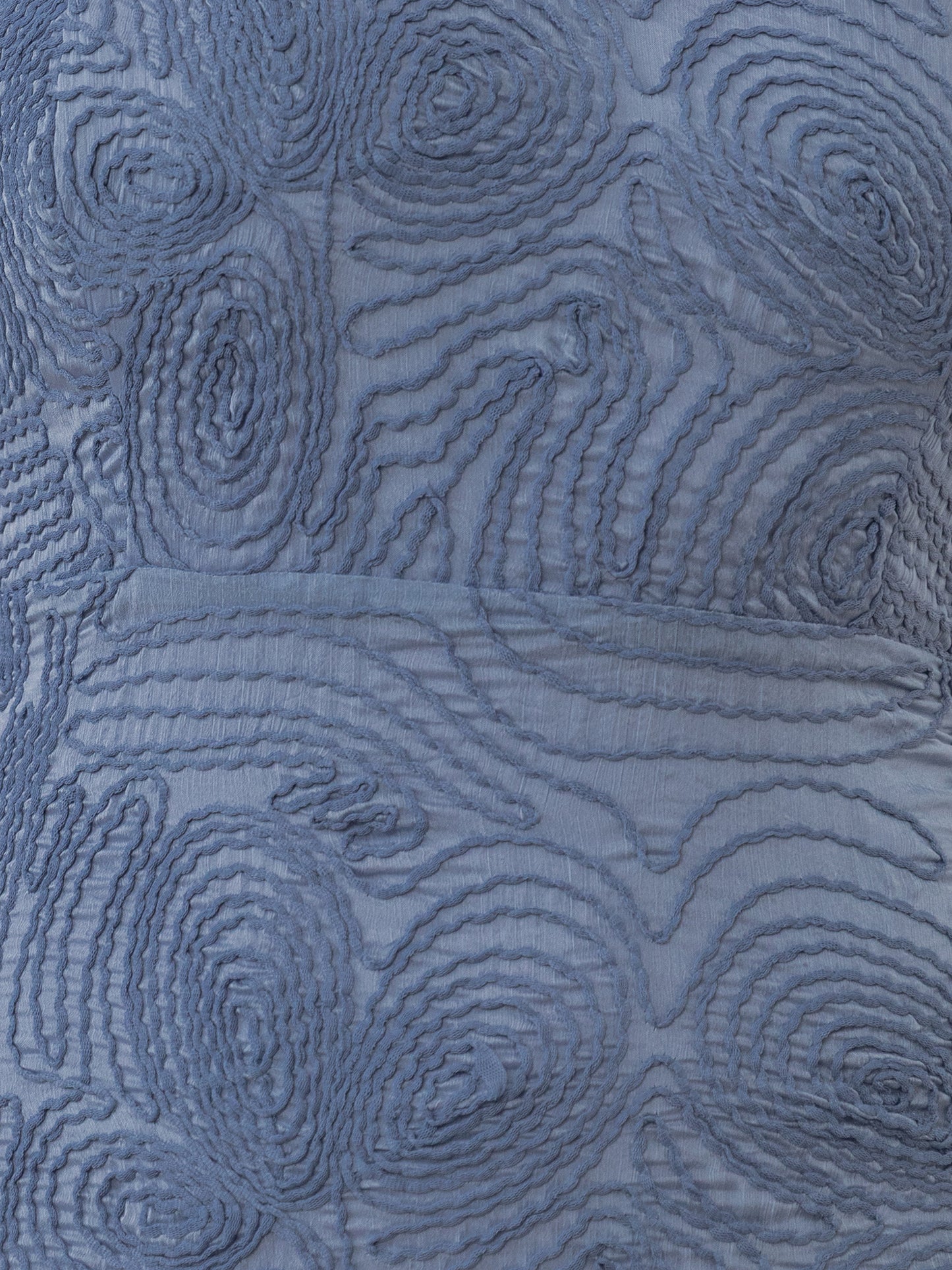 Maya Infinity Blue 3D Textured Chiffon Midi Dress