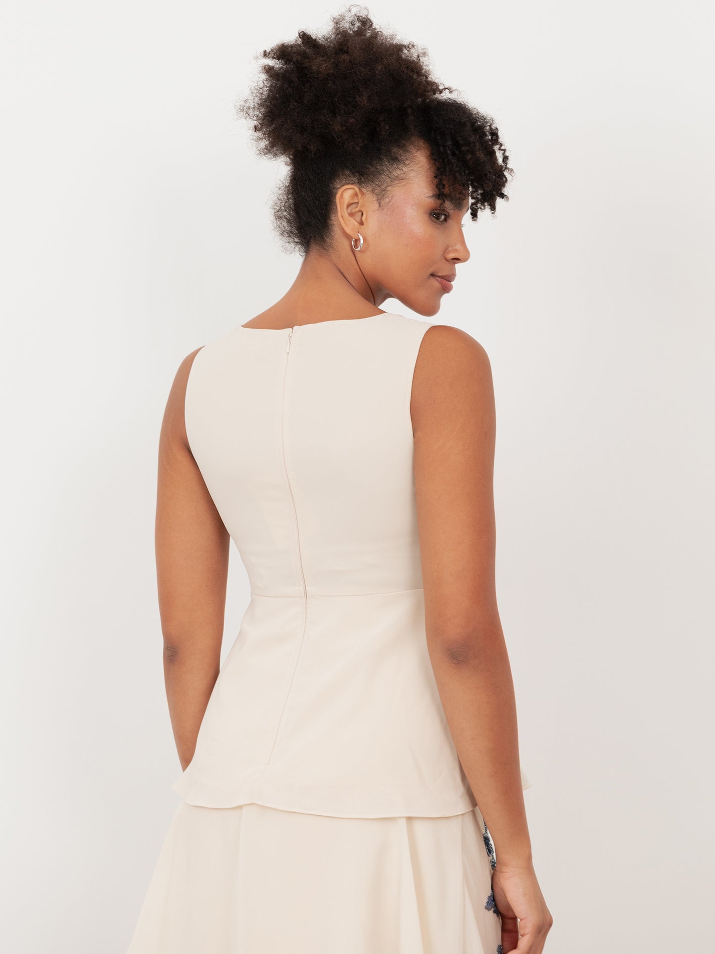 Maya Twist Front Embellished Tiered Midaxi Dress