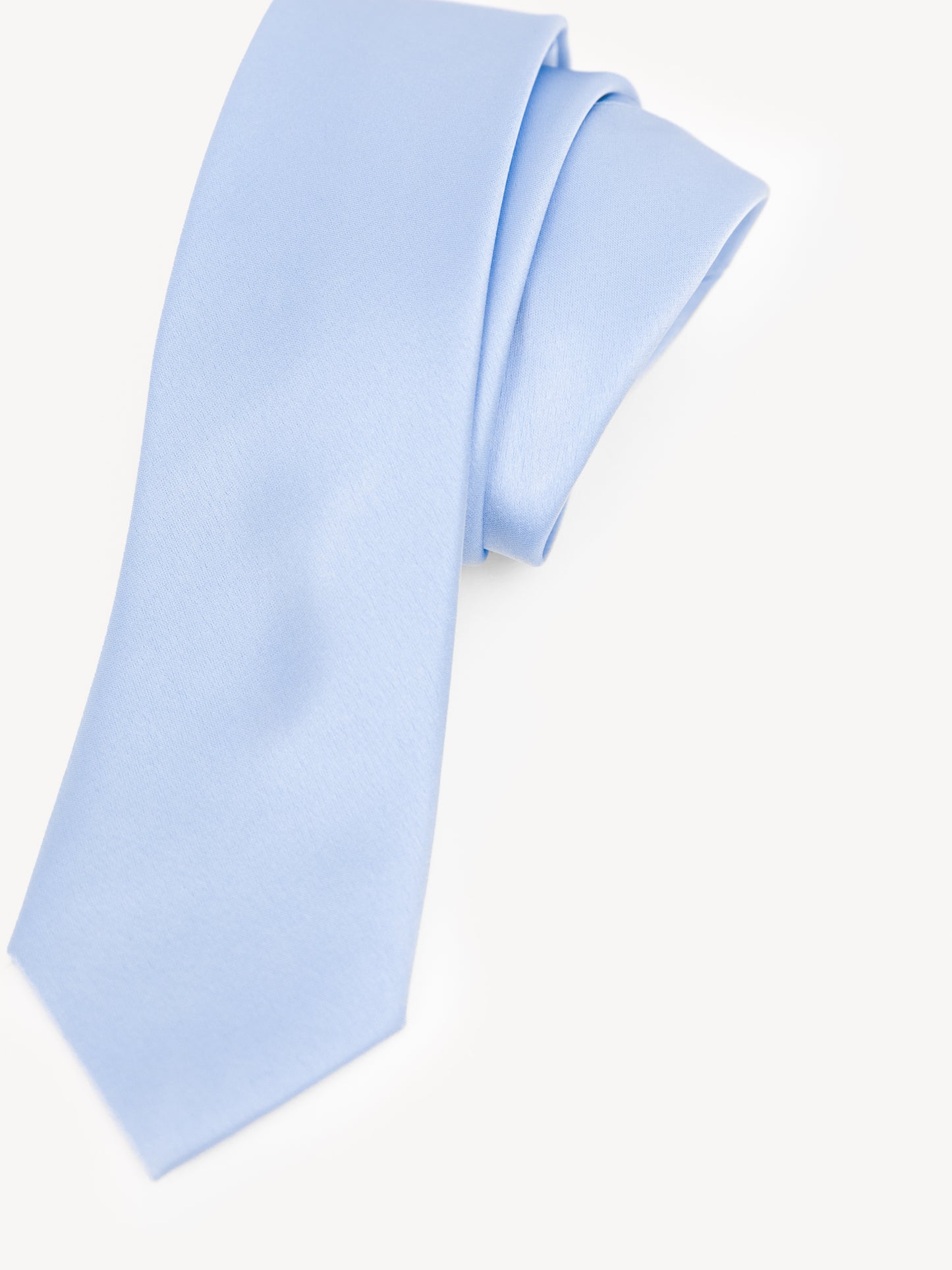 Maya Light Blue Satin Tie & Pocket Square Set