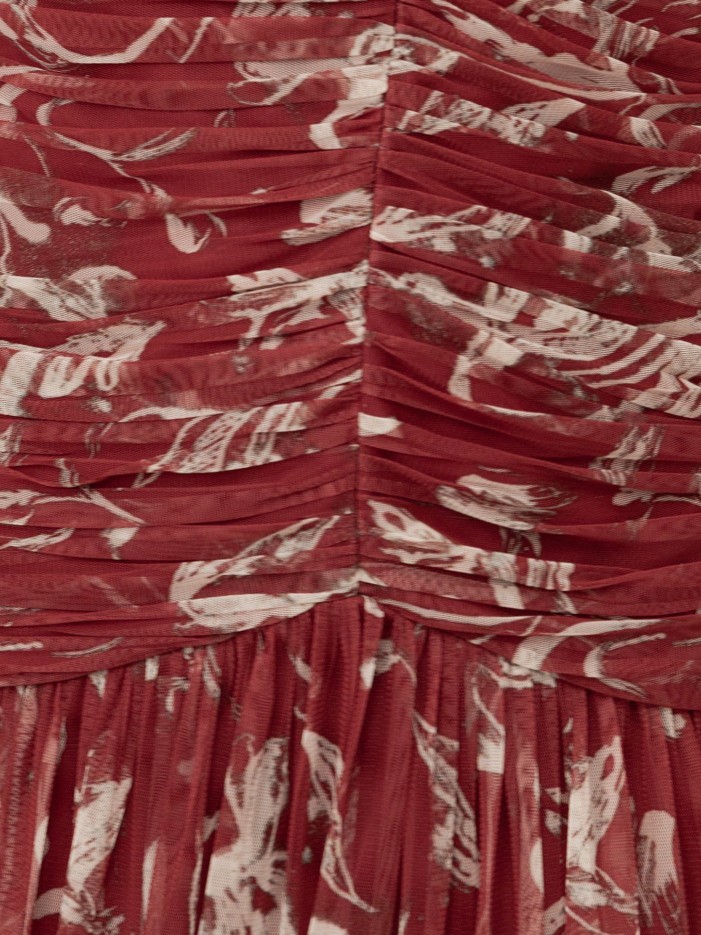 Anaya With Love Recycled Rust Floral Ruched Halter Neck Midaxi Dress