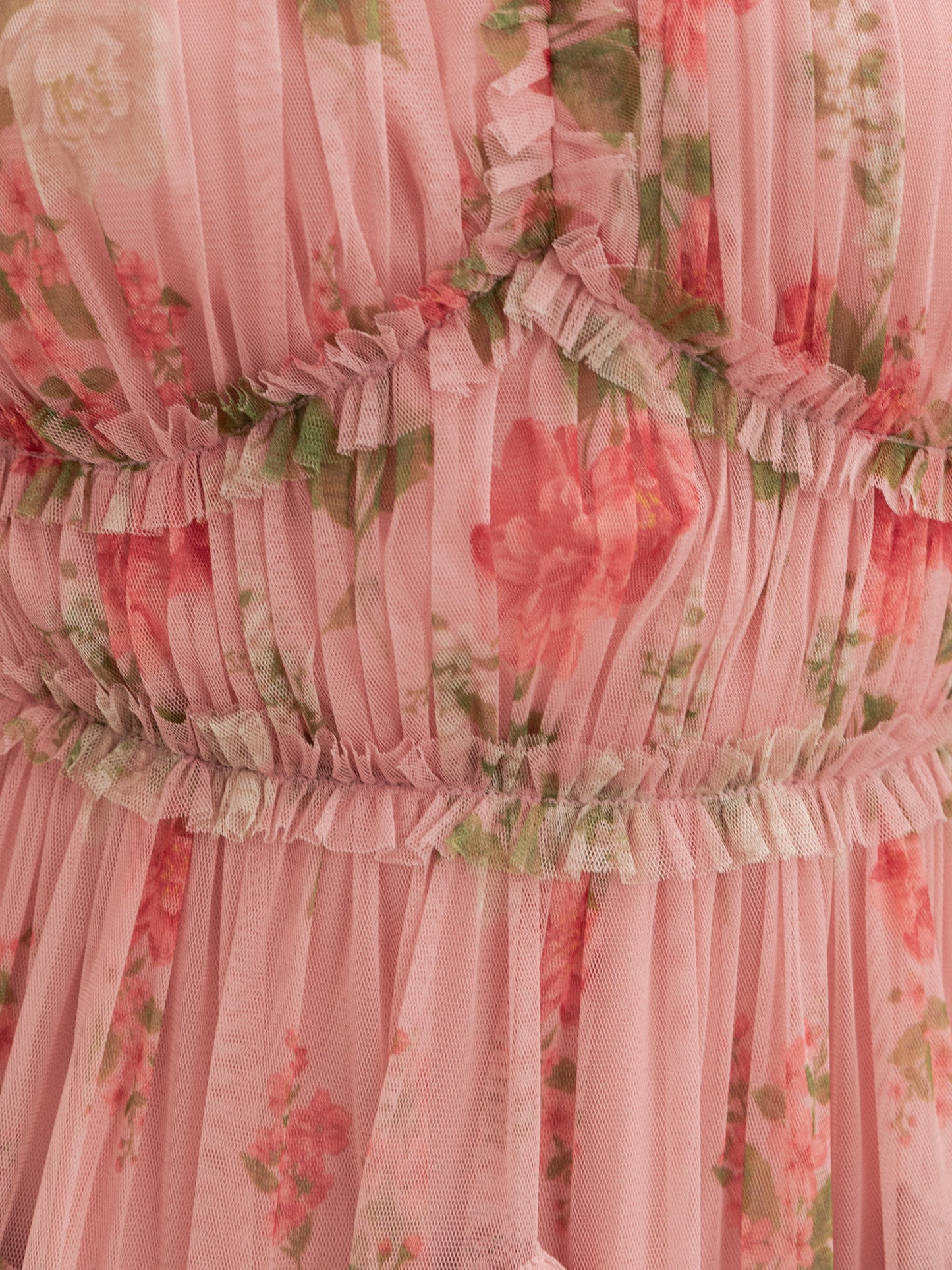 Anaya With Love Recycled Pink Floral Print Short Sleeve Ruffled Mini Dress