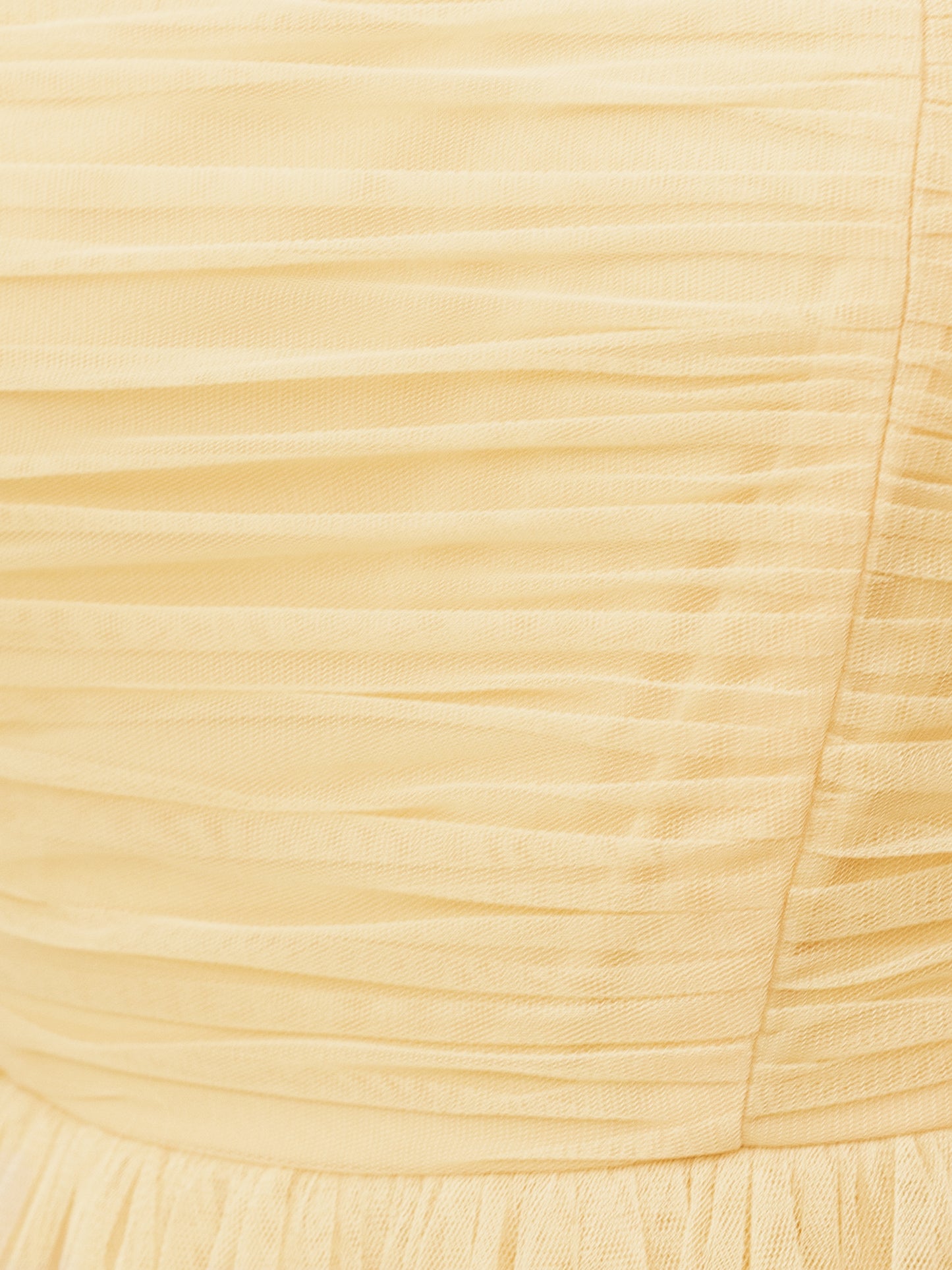 Anaya With Love Recycled Butter Yellow Square Neck Frill Midaxi Dress