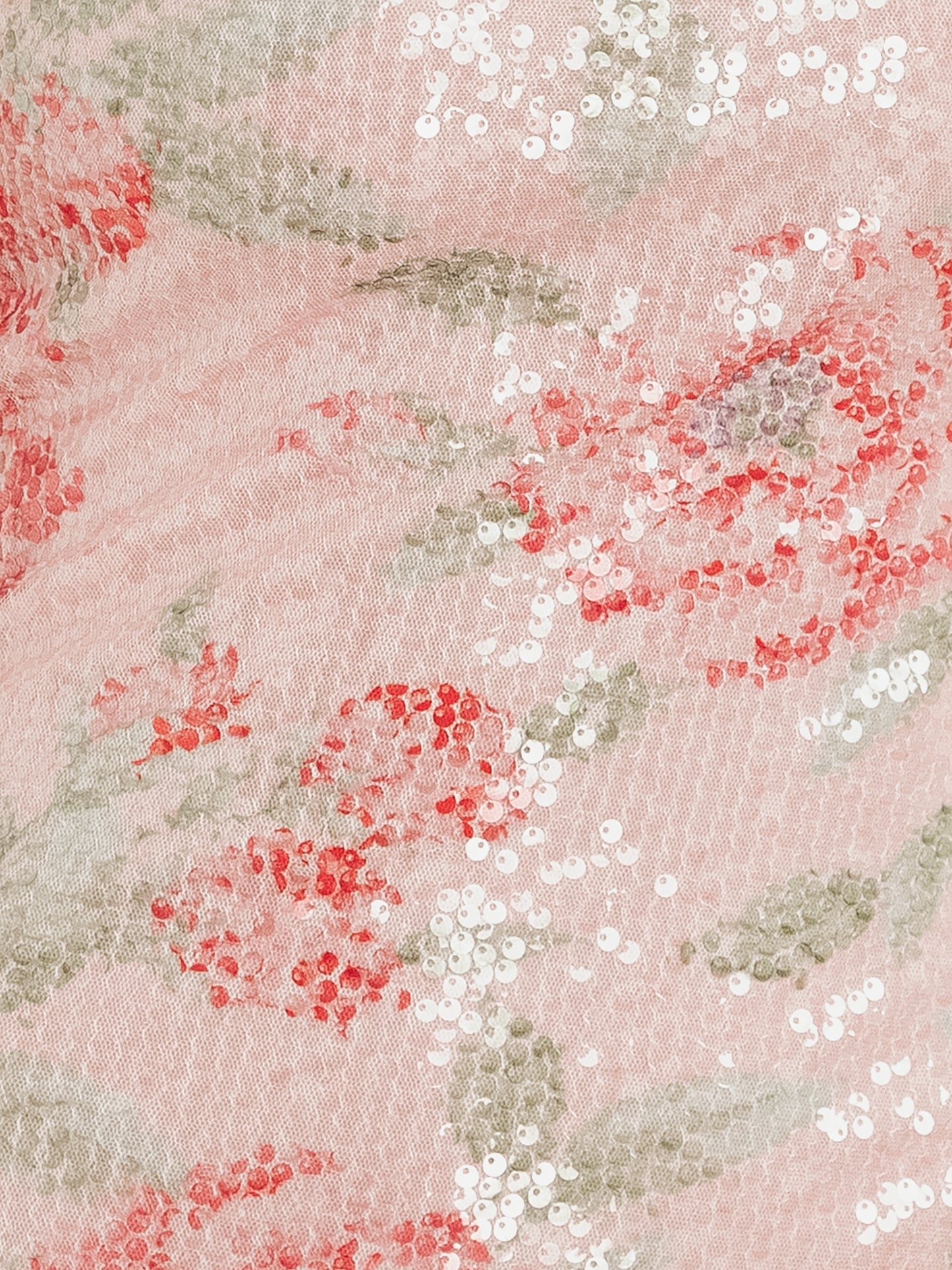 Maya Floral Printed Sequin Bandeau Maxi Dress