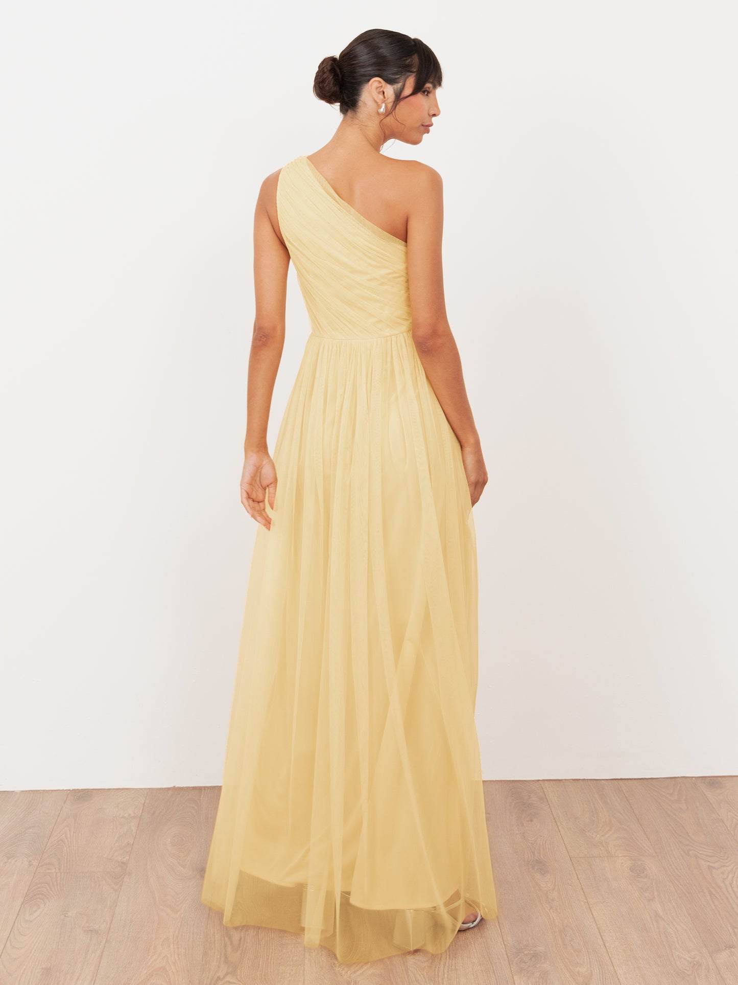 Anaya With Love Recycled Buttercream One Shoulder Maxi Dress