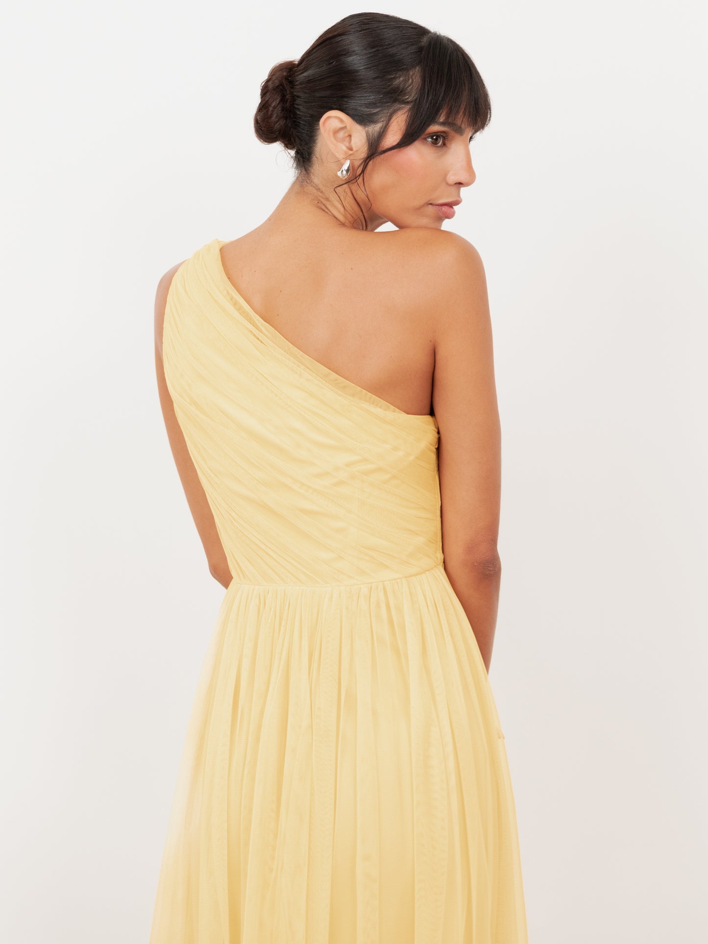 Anaya With Love Recycled Buttercream One Shoulder Maxi Dress