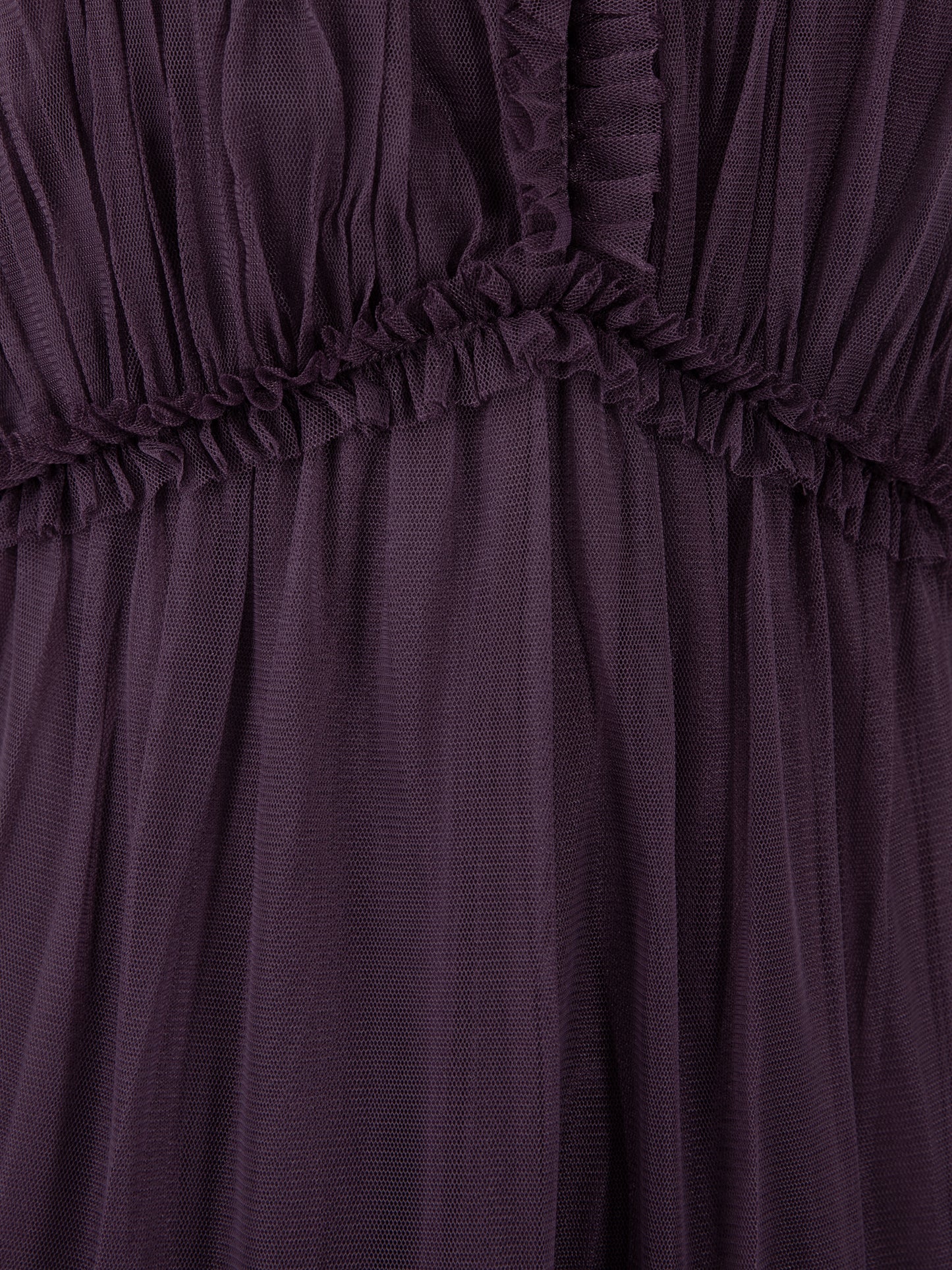 Anaya with Love Recycled Fig Keyhole Detail Short Sleeve Frill Midaxi Dress