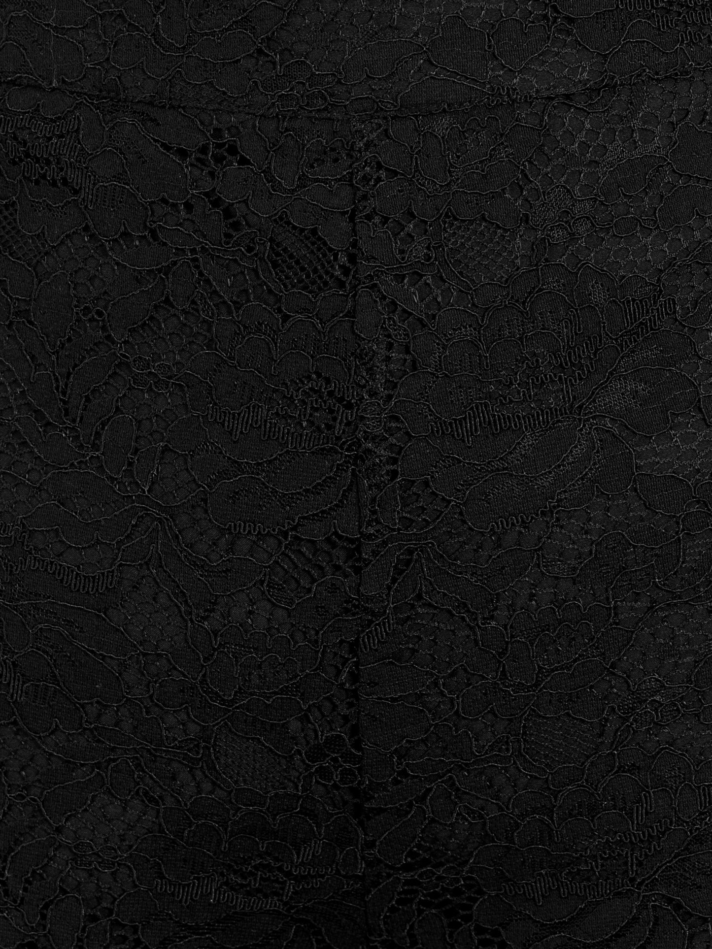 Maya Black Floral Lace High Waist Trousers