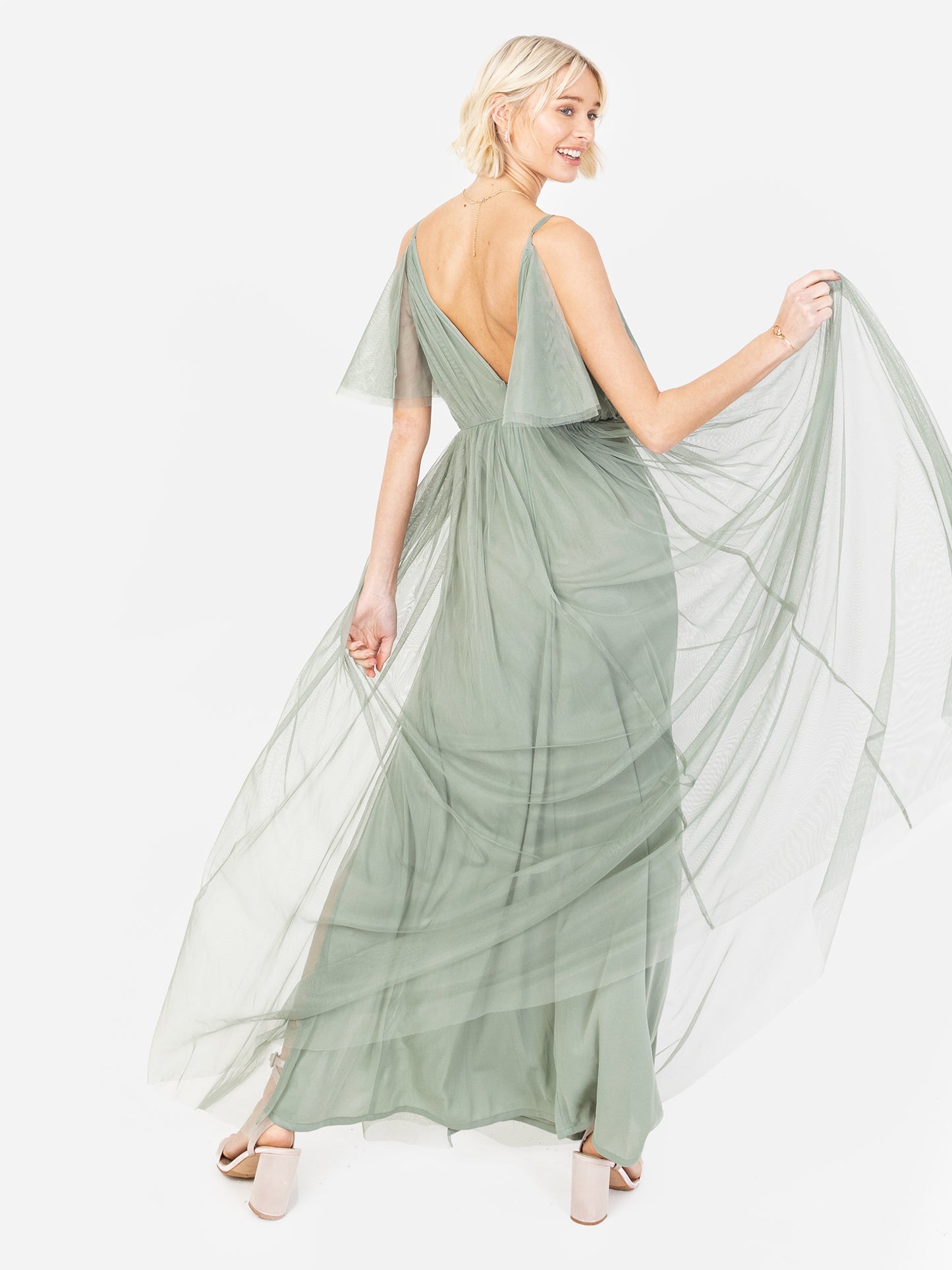 Anaya with Love Recycled Frosty Green Cami Maxi Dress