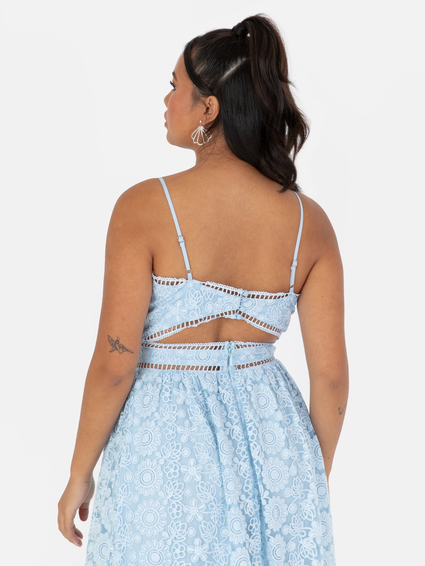 Maya Blue Floral Cami Midi Dress