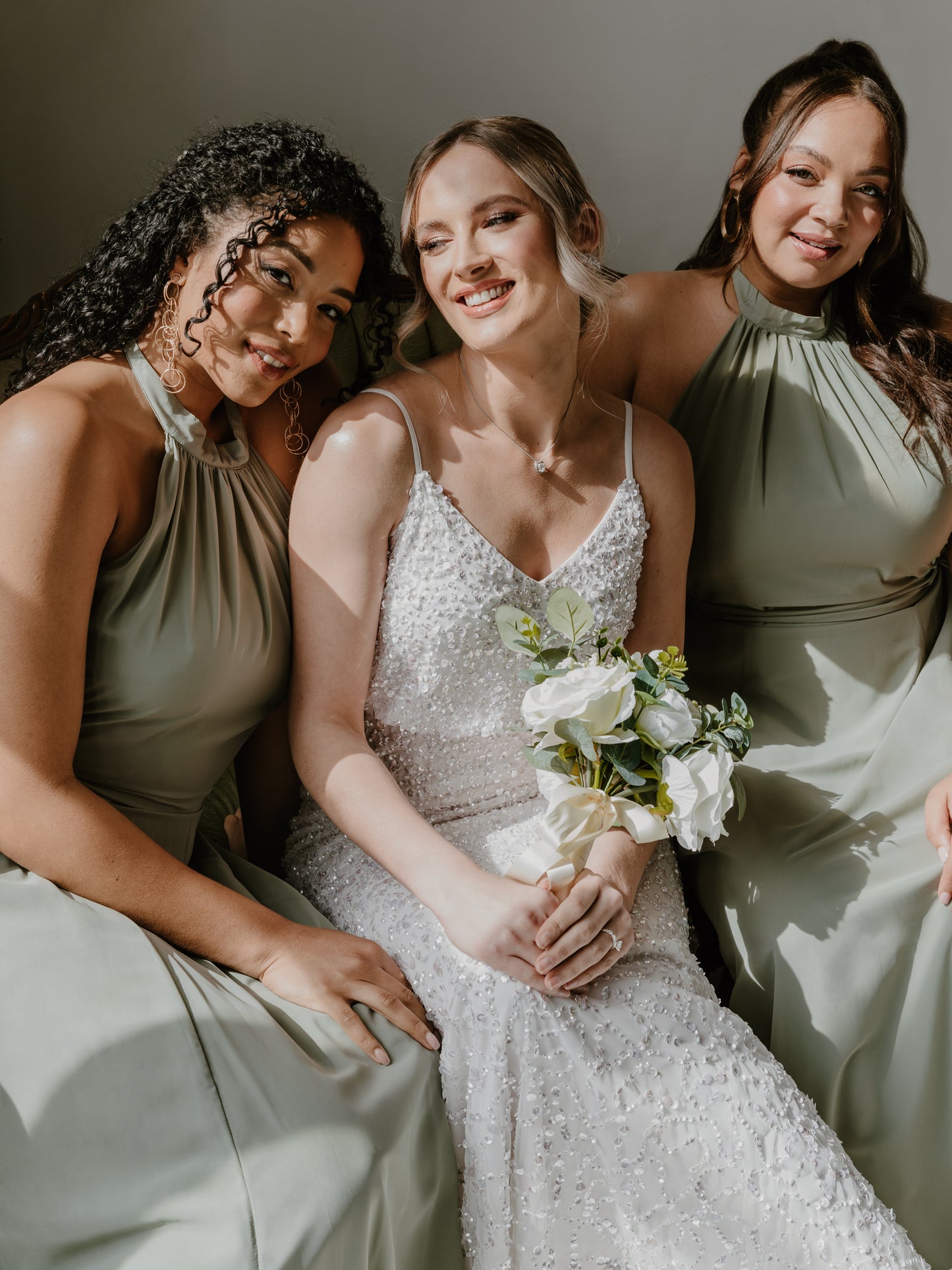 Anaya With Love Recycled Frosty Green Self-Tie Halter Neck Maxi Dress