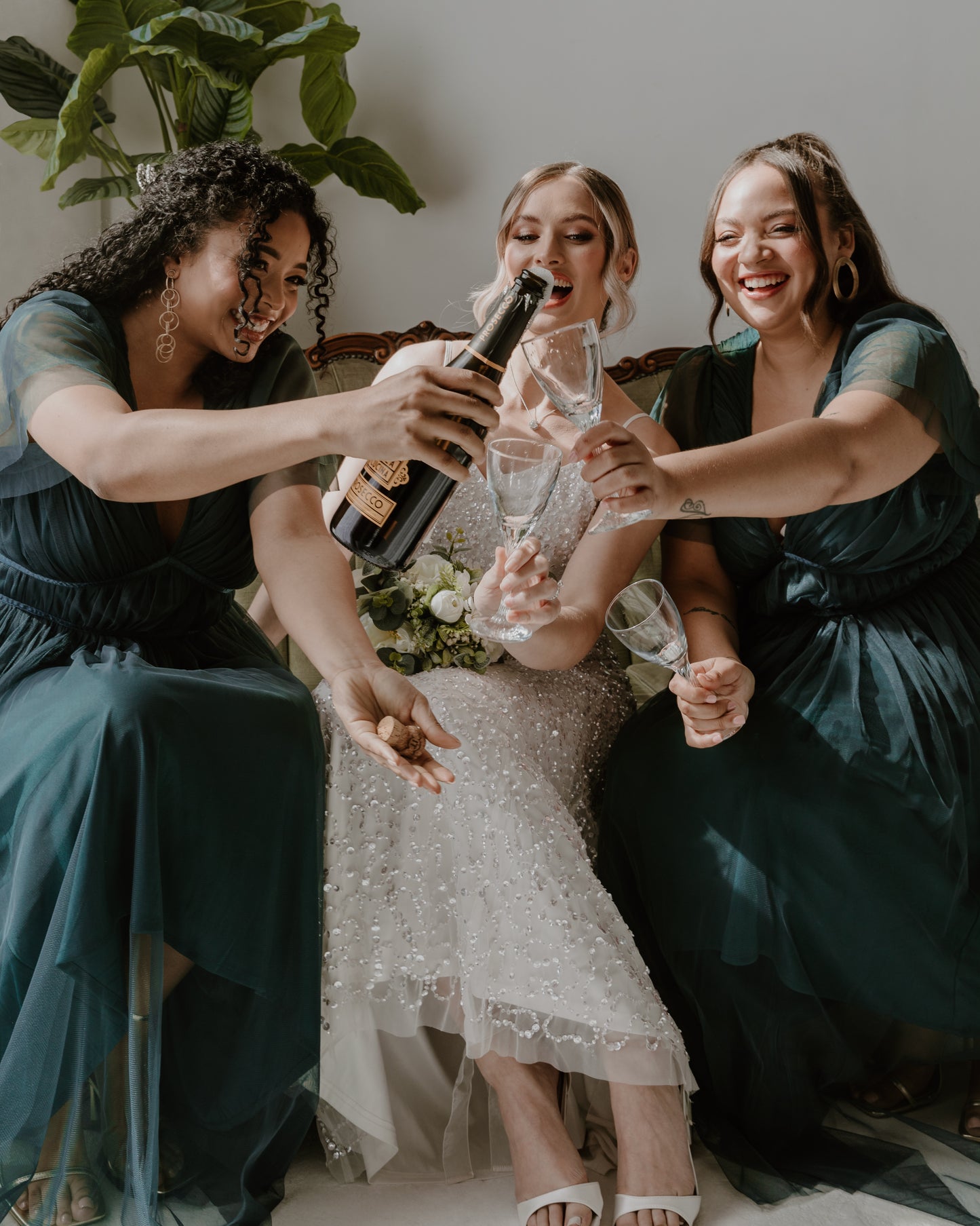 Anaya With Love Recycled Emerald Green Ribbon Detail Midi Dress