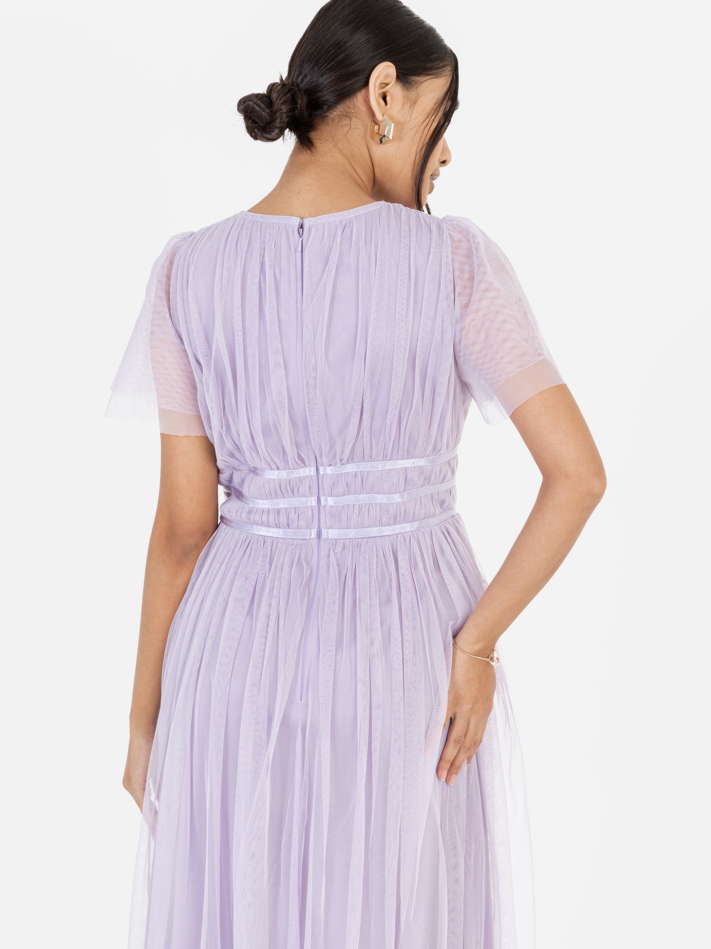 Anaya With Love Recycled Lilac Midaxi Dress With Keyhole Detail