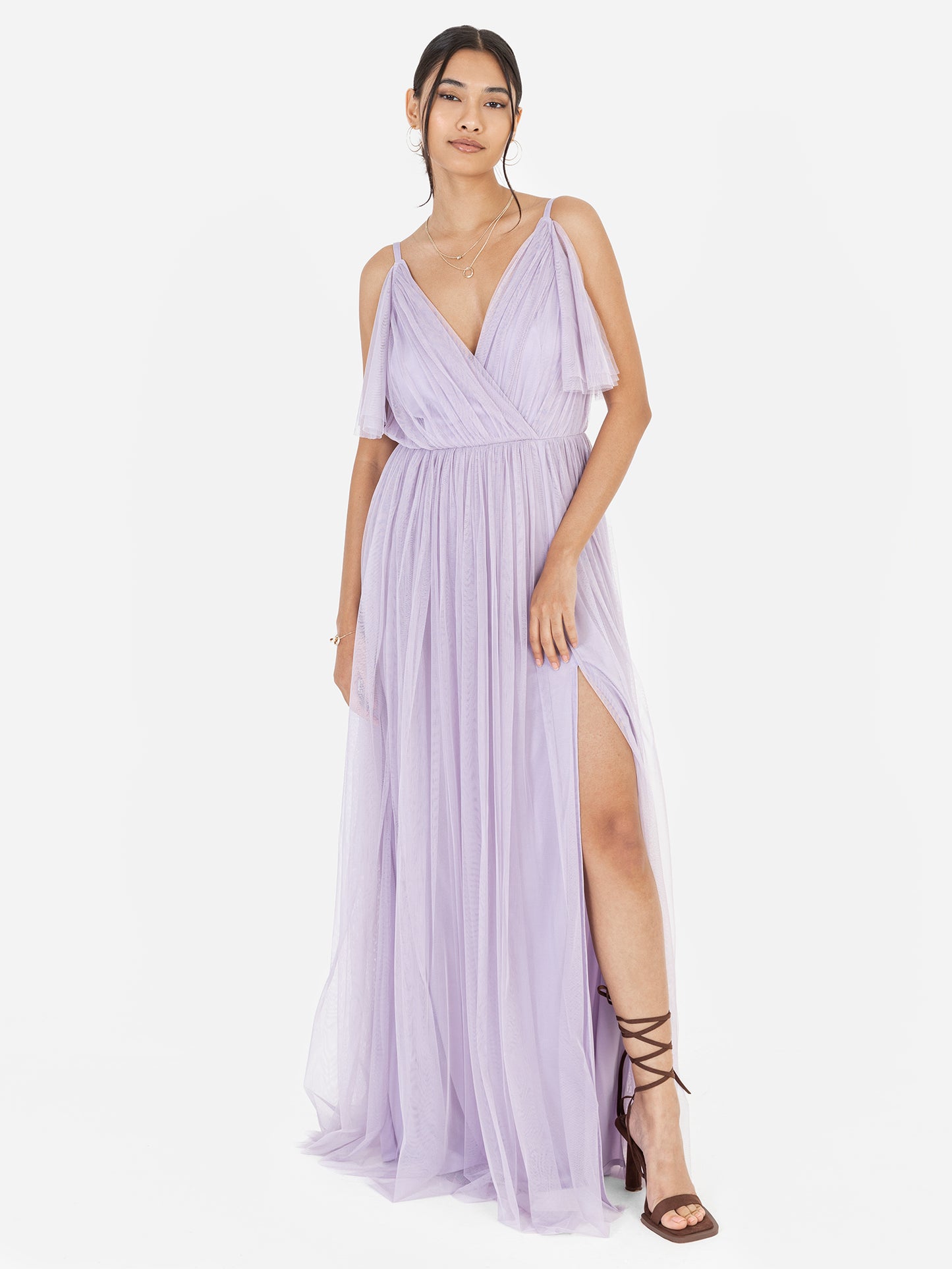 Anaya with Love Recycled Lilac Cami Maxi Dress
