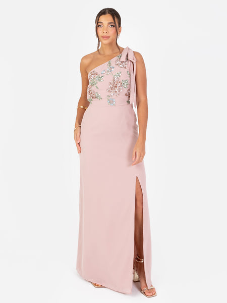 open lace back dress Maya Floral Embroidered Short Sleeve High Neck Mini Dress – Maya Deluxe main image 1