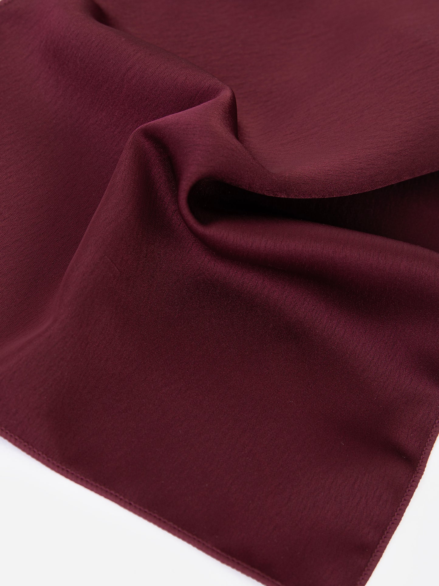 Cranberry Satin Tie and Pocket Square Set