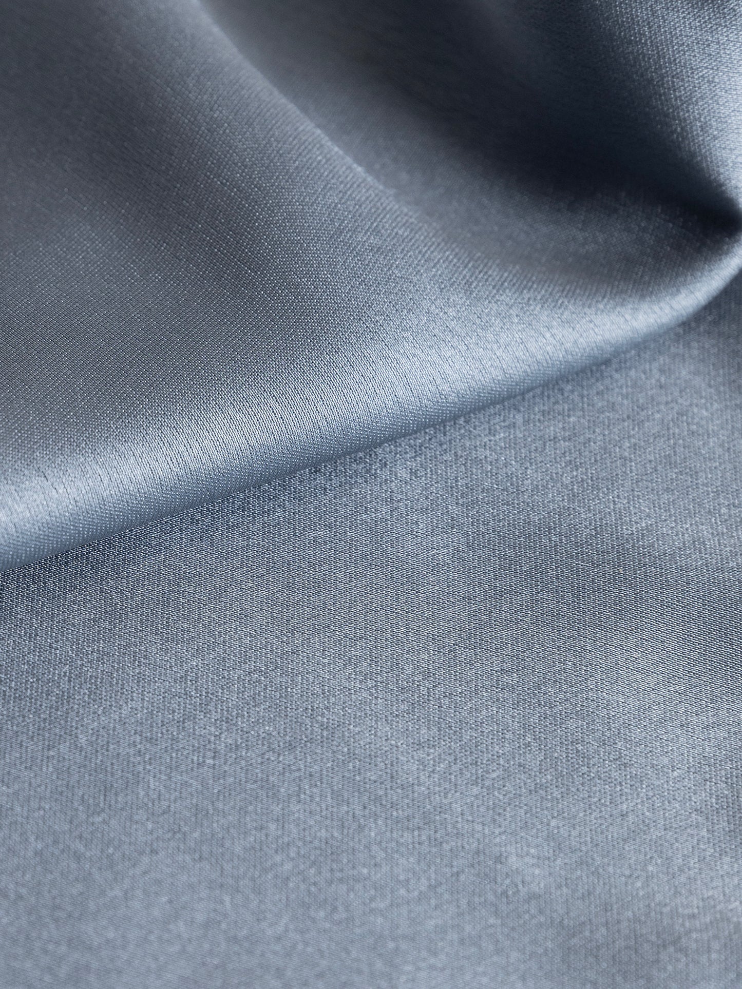 Maya Deluxe Dusty Blue Satin Tie and Pocket Square Set