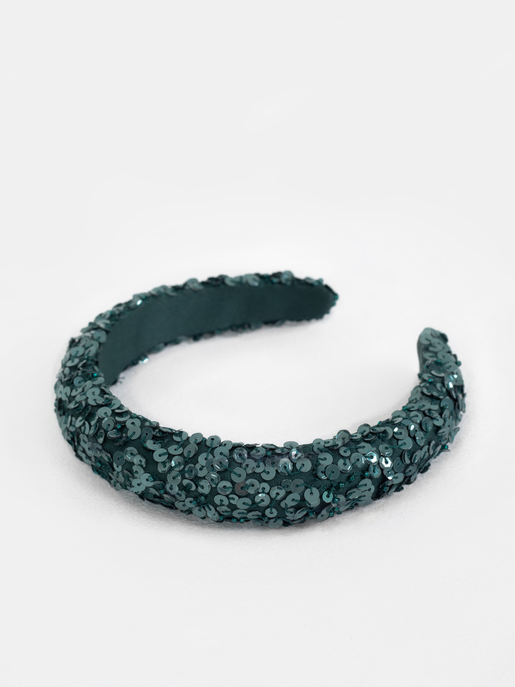 Maya Emerald Embellished Headband